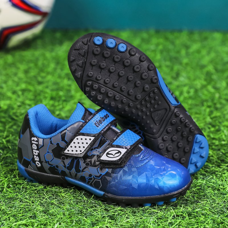 Toddler Soccer Cleats Outdoor Kids Football Shoes 8 Toddler Blue