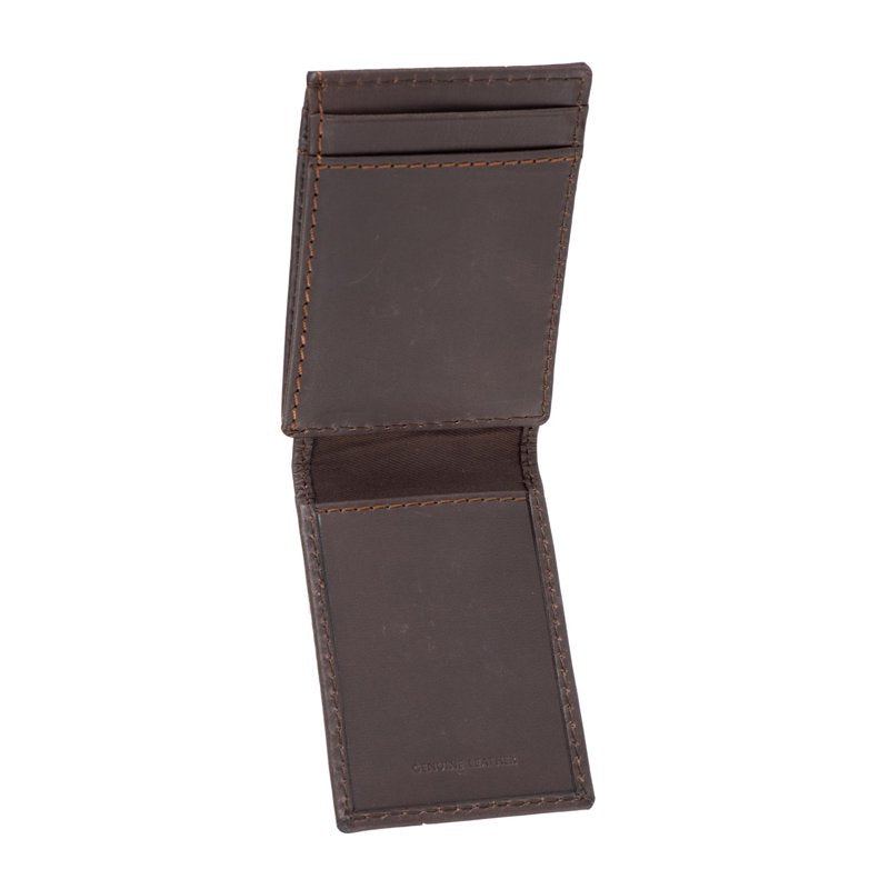 Men's RFID Leather Wallet with Magnetic Front Pocket - Slim & Secure