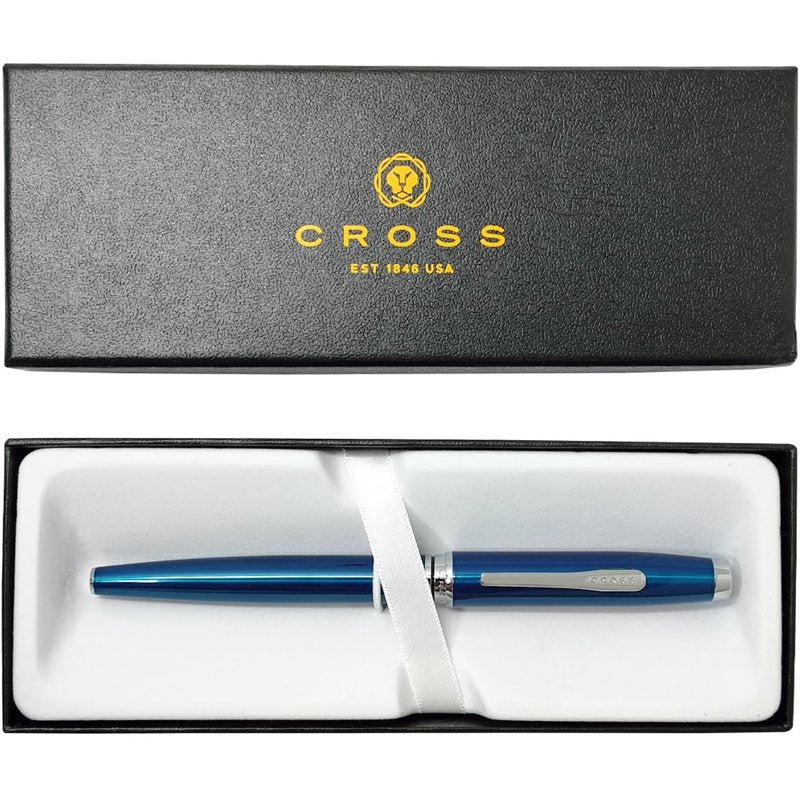 Cross Coventry Blue Lacquer Rollerball Pen - Elegant Writing Instrument