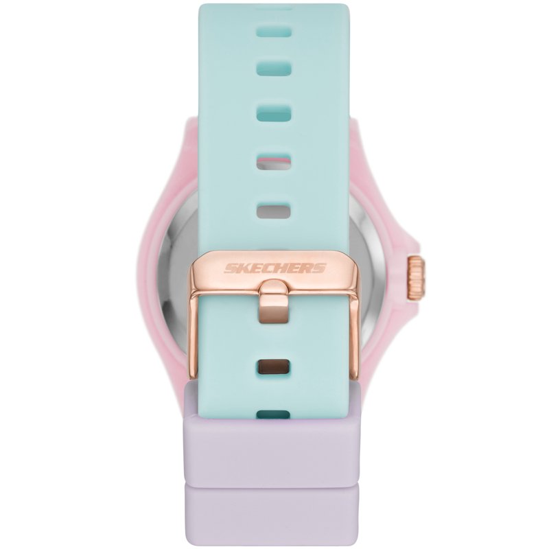 Skechers Women's Multi-Color Quartz Watch - Sporty Silicone Strap, Water Resistant