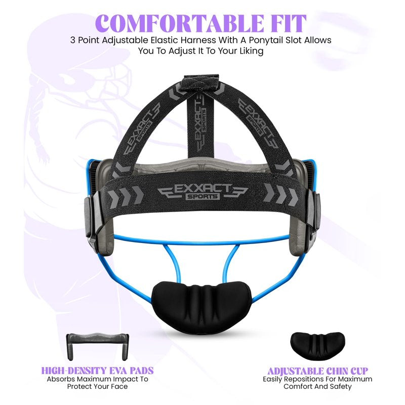 Softball Face Mask Girls & Adults Protective Lightweight Fielders Mask
