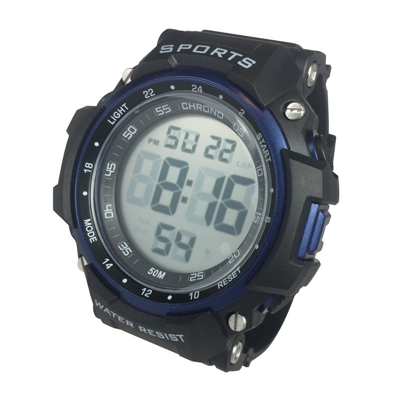 Digital Sport Wristwatch for Men with Water Resistance and Backlight