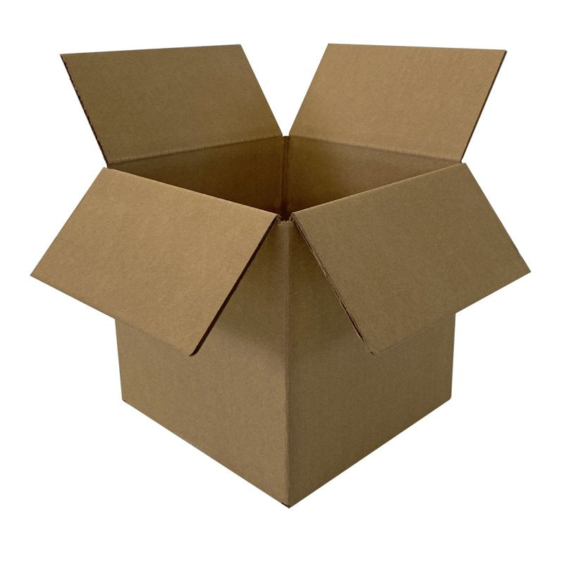 Corrugated Shipping Boxes Pack of 50 - 4x4x4 Inch Cube Cardboard Boxes