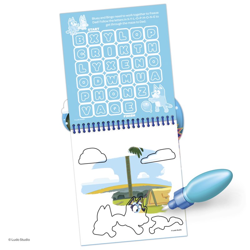 Bluey Water Surprise Boards Set - Mess-Free Coloring for Kids