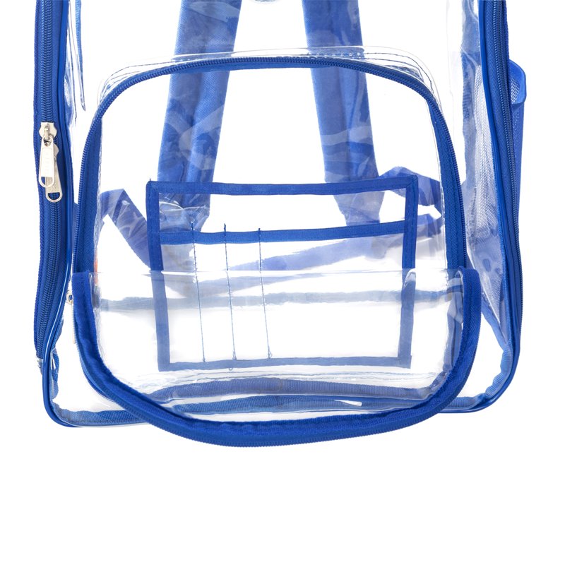 Clear PVC School Backpack 17 Inch Unisex Teen-Adult Durable Transparent Bag
