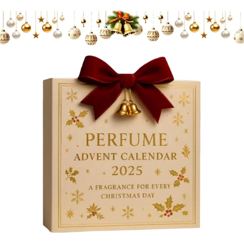Holiday Advent Calendar with 24 Travel-Size Perfumes for Women & Men
