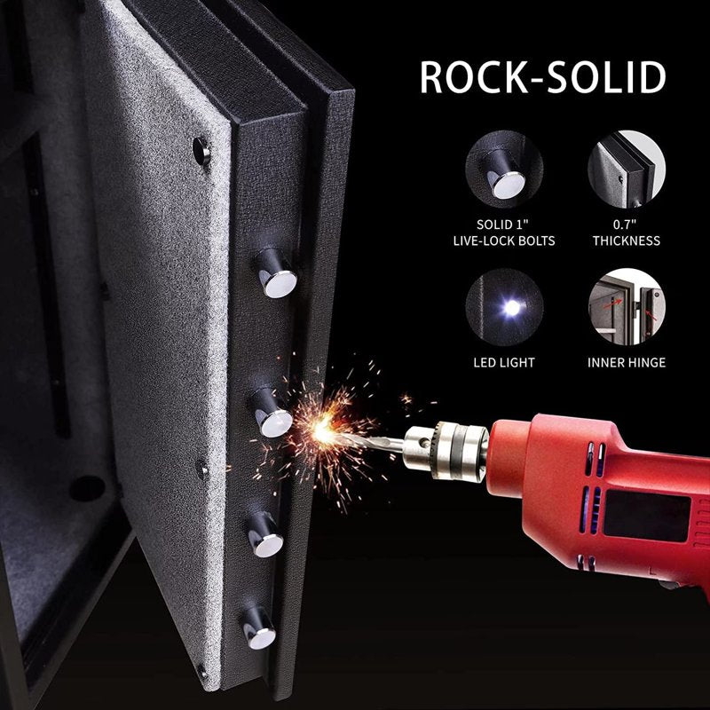 Fireproof Safe Box with Digital Keypad Lock – Steel Security Safe for Home Office Documents & Valuables