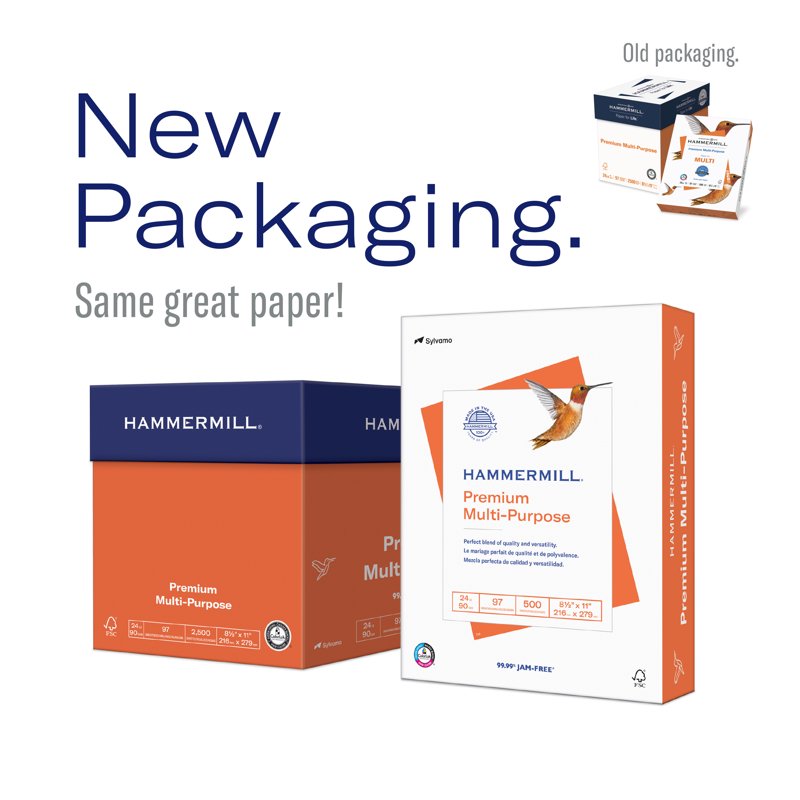 Premium Multi-Purpose Copy Paper - 8.5x11 White, 20lb, 500 Sheets