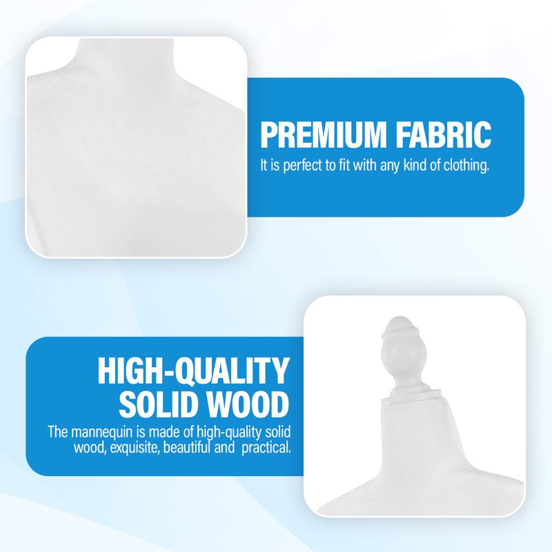 Adjustable Female Dress Form Mannequin with Wooden Tripod Stand – Sewing & Display