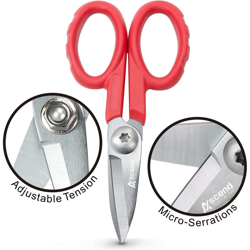High Carbon Steel Shears for Cutting Kevlar and Composite Materials – 5.5 Inch Professional Hand Shears