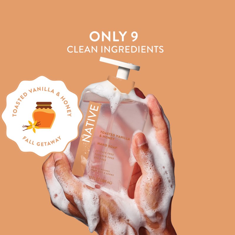 Native Liquid Hand Soap - Toasted Vanilla & Honey Scent, 6 Pack