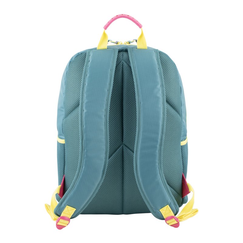 Unisex 18.5-Inch Cargo Backpack with Pockets and Tech Sleeve - Soft Teal
