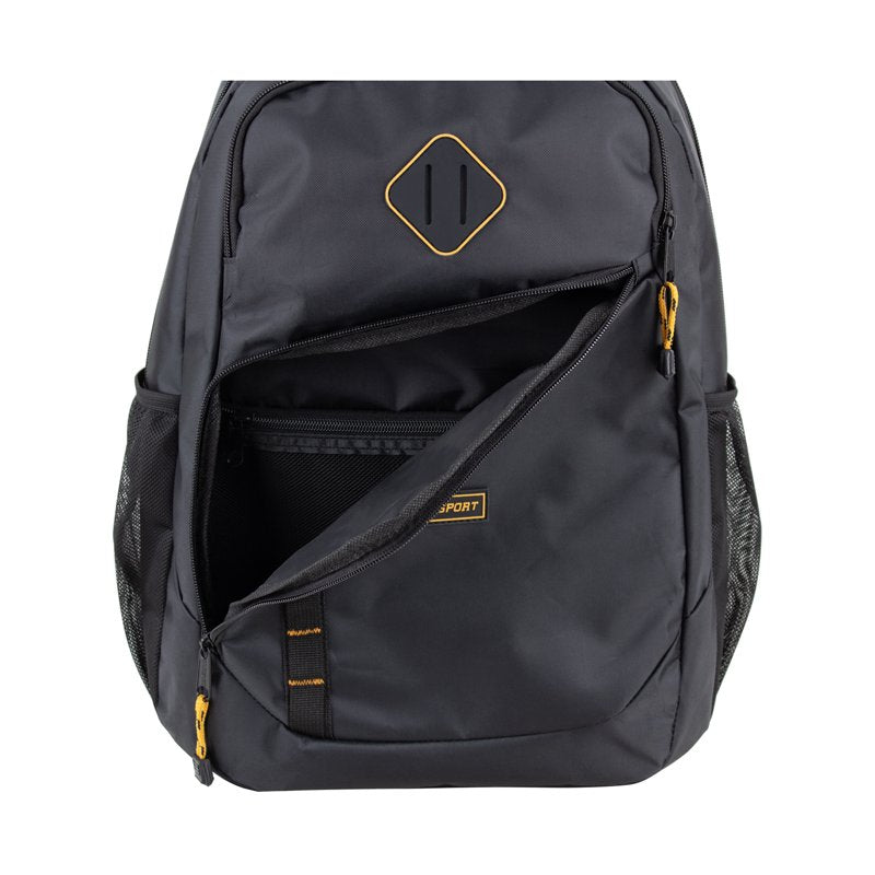 Unisex 18-Inch School & Travel Backpack with Water-Resistant Bottom & Tech Sleeve