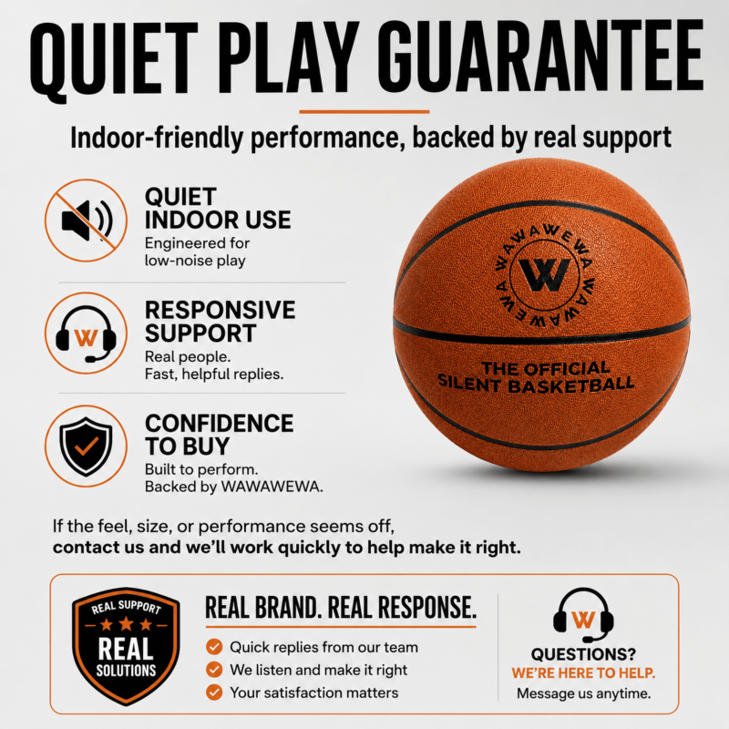 Silent Indoor Basketball Size 7 – Foam Training Ball for Quiet Dribbling
