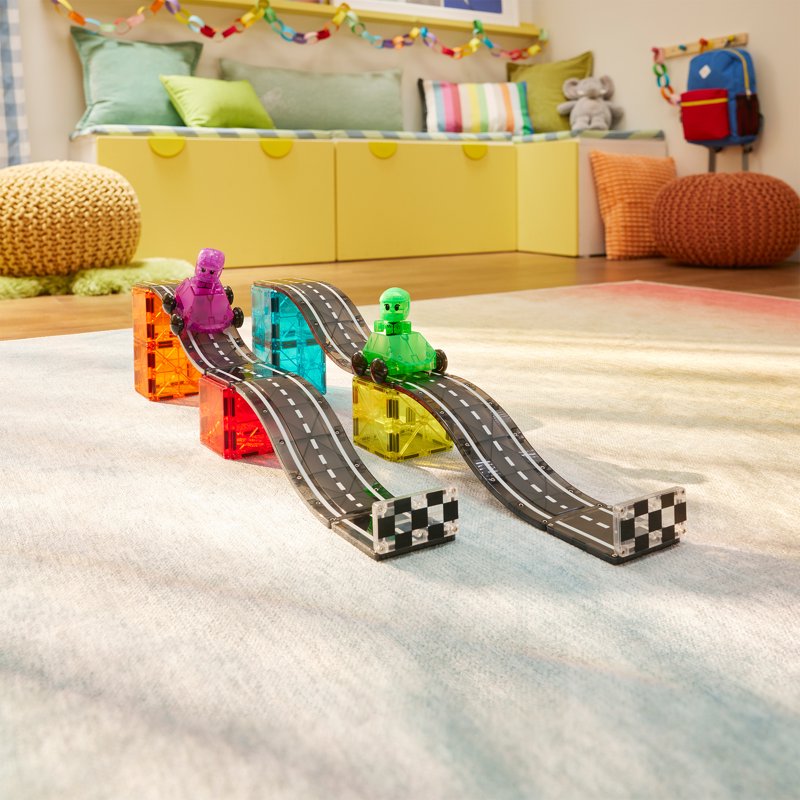 Magna-Tiles Downhill Duo 40-Piece Magnetic Construction Set for Kids Ages 3+