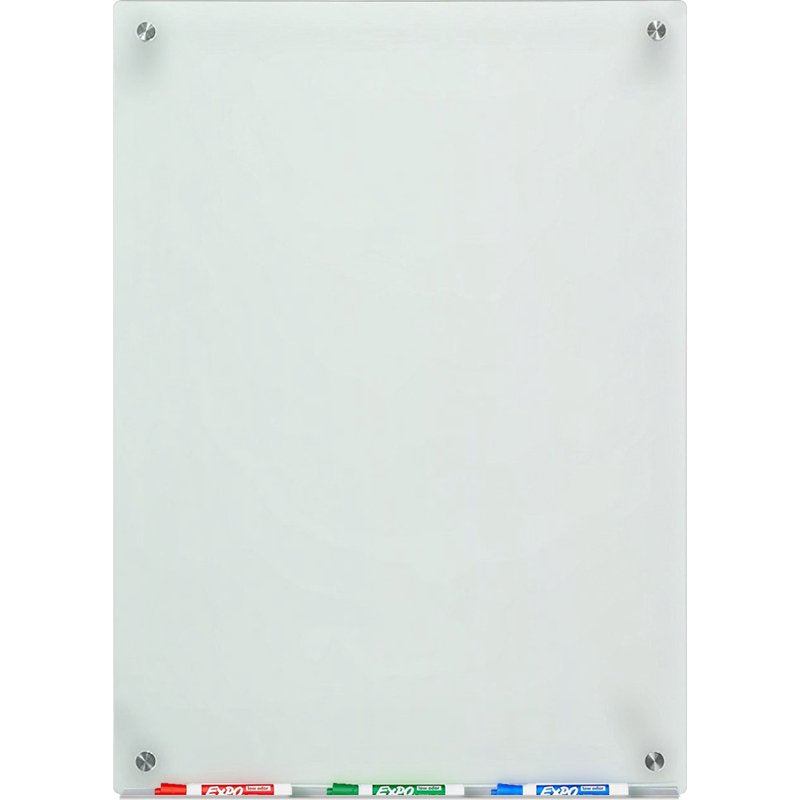 Frosted Glass Dry-Erase Board Set - Modern Whiteboard for Office & Home