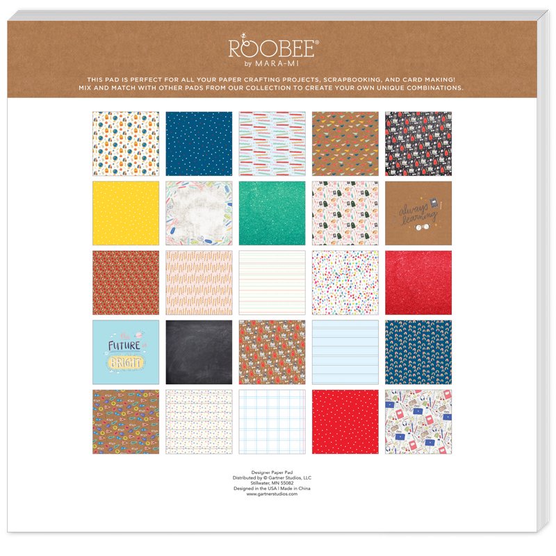 School Paper Pad 12x12 Inches 50 Sheets Kids Classroom Craft Supplies