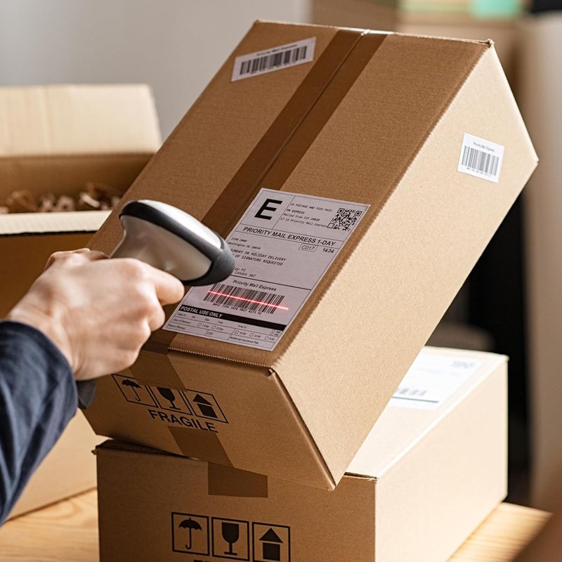 Self-Adhesive Shipping Labels 8.5 x 5.5 Inches for Laser & Inkjet Printers, 50 Sheets