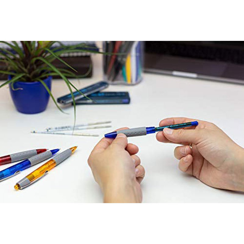 Ballpoint Pen Refill 3-Pack for Schneider Slider 755 - Black, Permanent XB