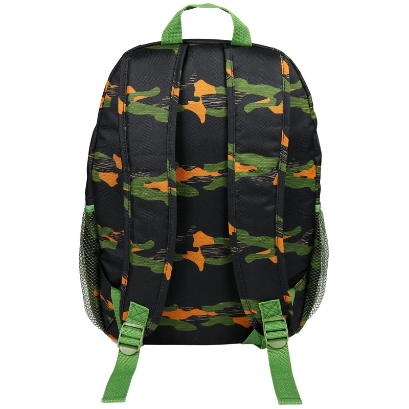 Kids Travel Backpack with Multiple Storage Compartments - Black Camo