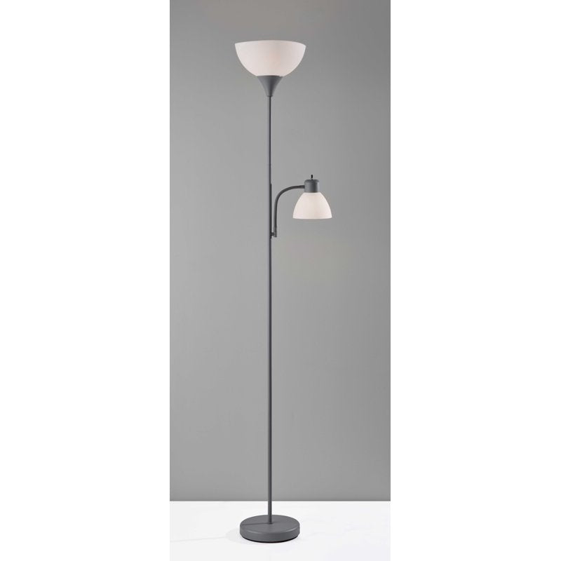 72-Inch Combo Floor Lamp with Adjustable Reading Light - Multiple Finishes
