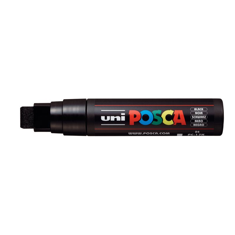 POSCA PC-17K Extra Broad Rectangular Chisel Paint Marker - Black (Variation: Black)