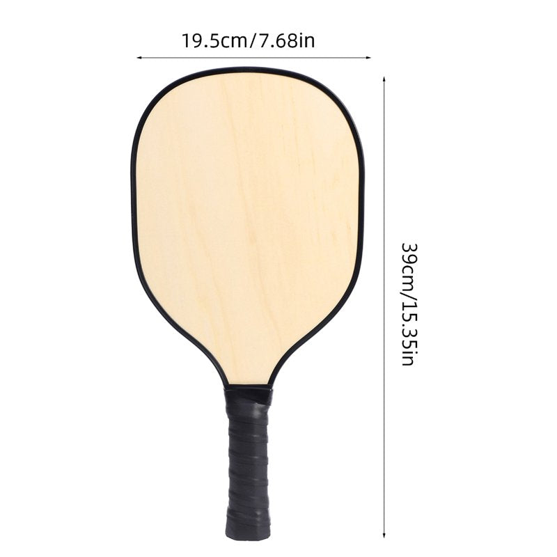 Wood Pickleball Paddle with Cushioned Grip – Lightweight Ergonomic Racket