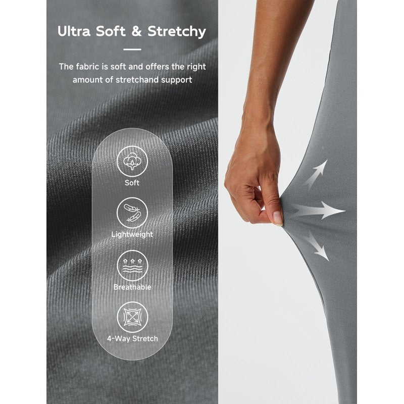 Womens Travel Golf Pants with Pockets - Ankle Stretch Slacks, Dark Gray, M