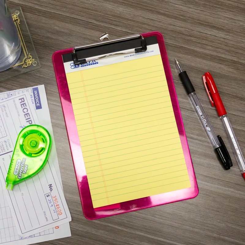 Perforated Writing Pads Set - 2 Canary Junior Legal-Ruled 5x8 Inch Notepads for Notes and Lists