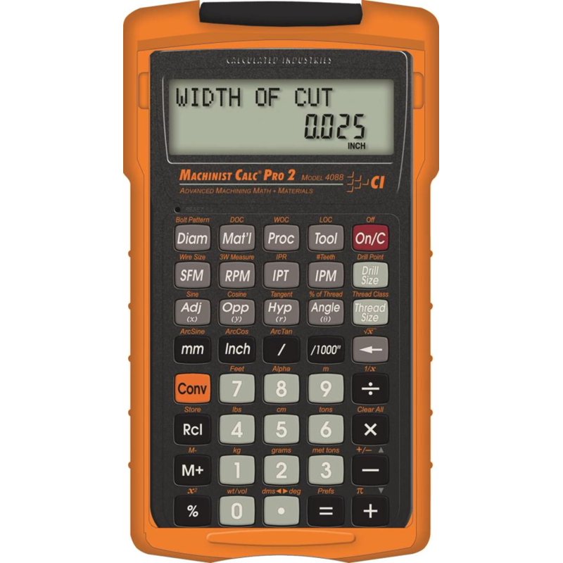 Machinist Calculator Pro 2 Advanced Functions Battery-Powered Handheld Tool
