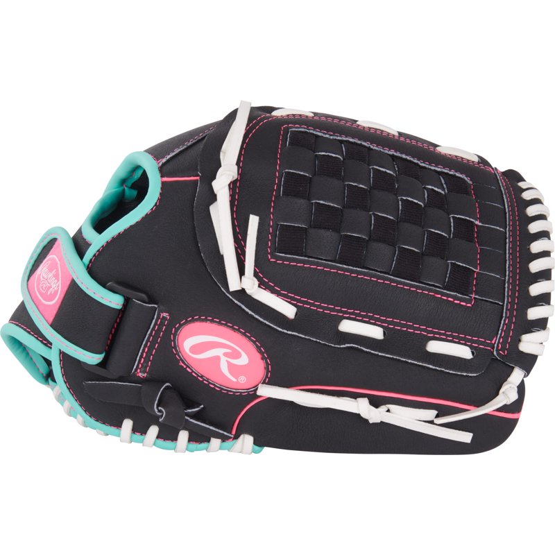 Youth Softball Glove 12.5 Inch Baseball & Softball Fielding Mitt with Basket Web