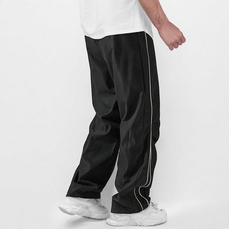 Men's Athletic Joggers with Pockets - Sporty Straight Leg Workout Pants