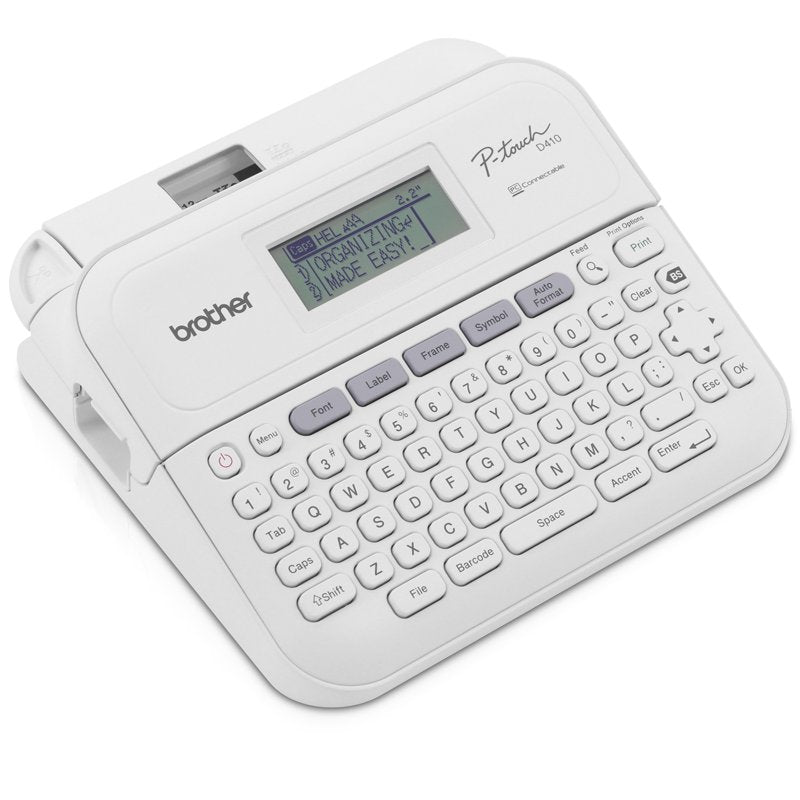 Connected Label Maker for Home Office - Brother PT-D410 with Tape & Software
