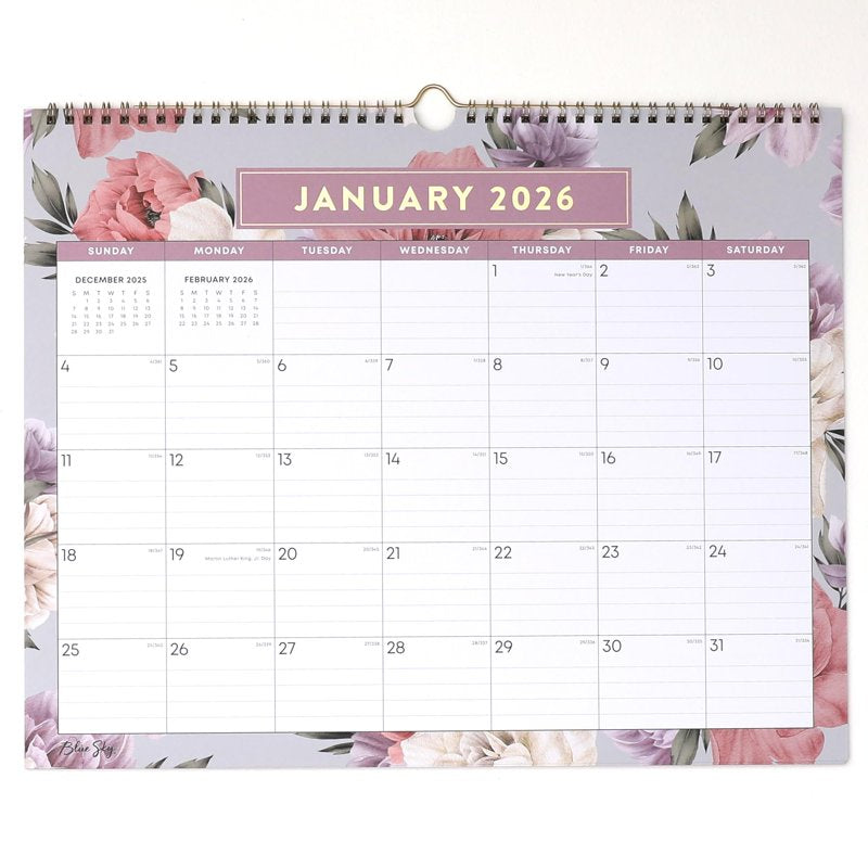 2026 Monthly Wall Calendar - Durable 15x12 Inch Schedule for Home Office Classroom