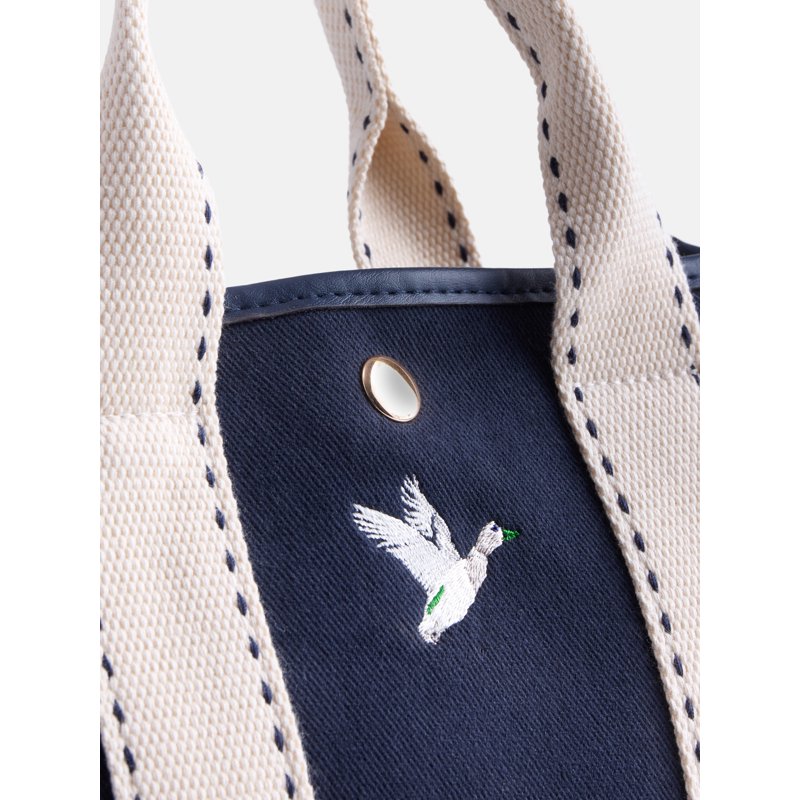Mini Canvas Tote Bag for Women - Classic Preppy Style, Dual Handles
