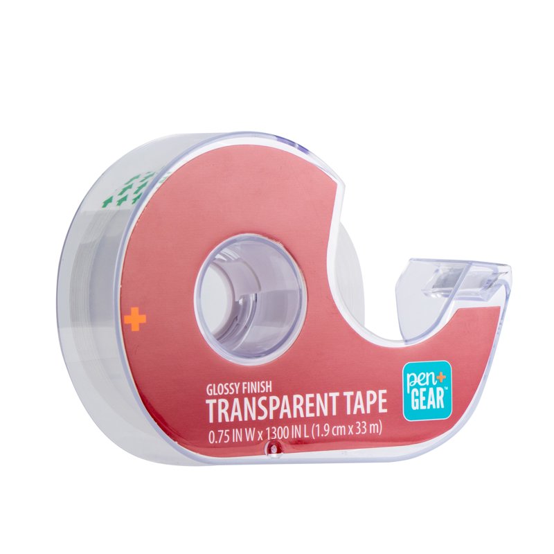 Bulk Transparent Office Tape 5 Pack, 0.75 Inch x 1300 Inch Clear Adhesive Tape