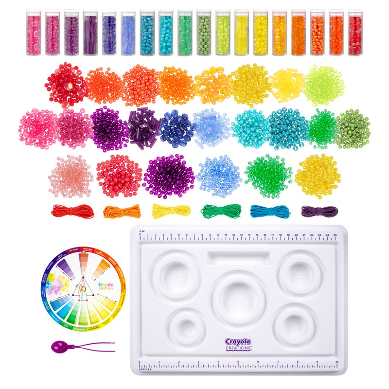Color Theory Bead Kit for Jewelry Making - 2000+ Beads & Craft Supplies