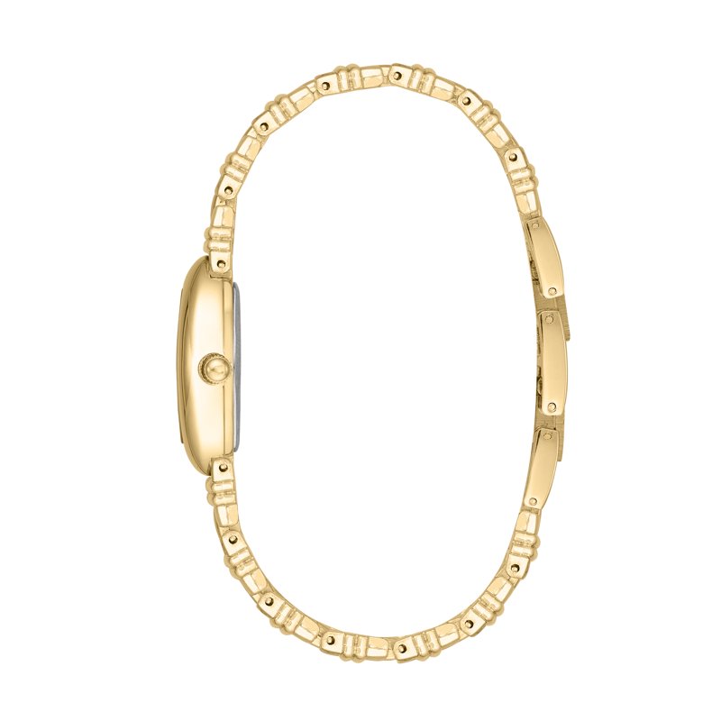 Women's Gold-Tone Bracelet Watch with White Dial - Elegant Ladies' Timepiece