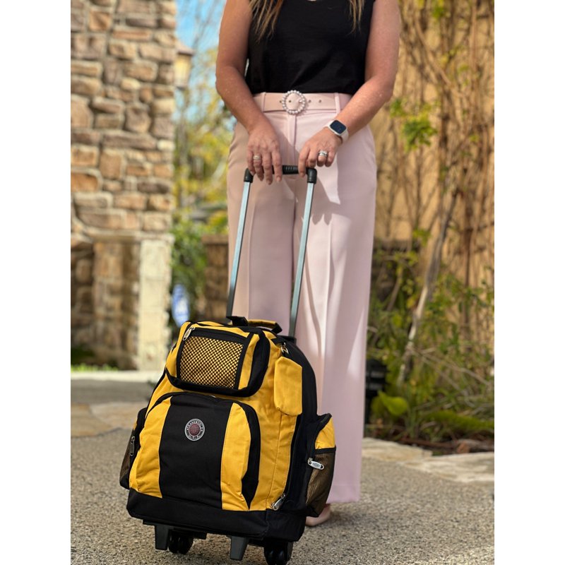 22-Inch Multi-Functional Rolling Backpack Carry-On for Travel & School