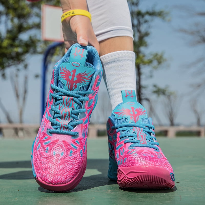 Women's Colorful Basketball & Volleyball High Top Sneakers - Breathable Lightweight Indoor Outdoor Athletic Shoes