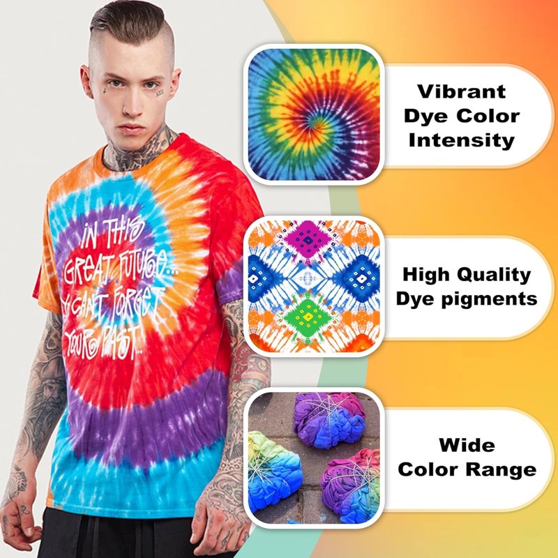 15-Color Fabric Tie Dye Powder Set - Non-Toxic Permanent Dye for Clothes & Crafts