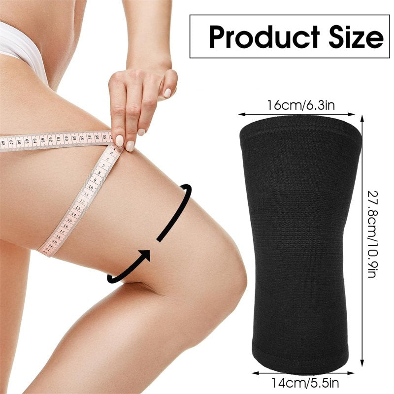 Breathable Compression Knee Pads 2 Pairs Support Sleeves for Sports & Exercise