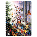 Small Animal Notebook with Lenticular Butterfly Cover - Recycled Paper, Spiral Bound, 80 Pages