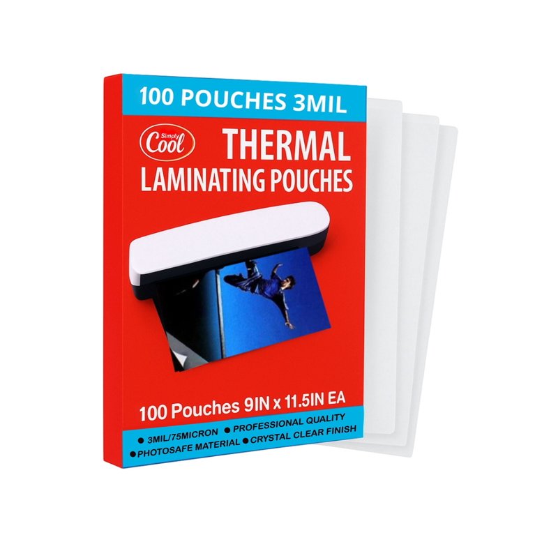 3 Mil Thermal Laminating Sheets Pouches 100 Count Letter Size Protects Documents