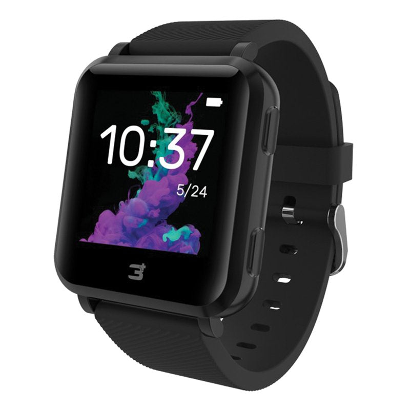 Smartwatch with Built-in GPS Heart Rate Monitor - 3Plus Vibe Plus Black