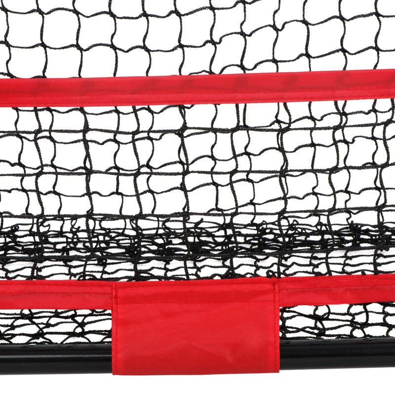 Portable Baseball & Softball Practice Net 5x5ft with Metal Frame & Carry Case