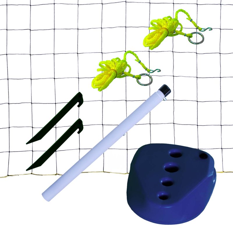 Pool Volleyball Set with 24-Foot Net, Telescoping Poles, Water & Sand Bases