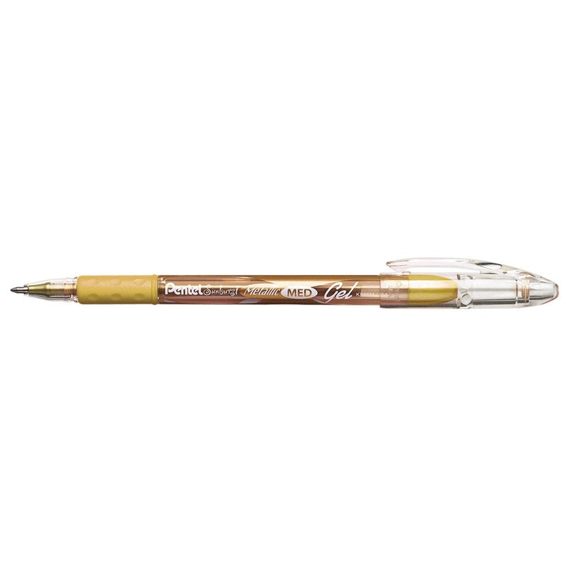Metallic Gel Pen Gold - Smooth Writing Craft & Art Pen with Latex-Free Grip