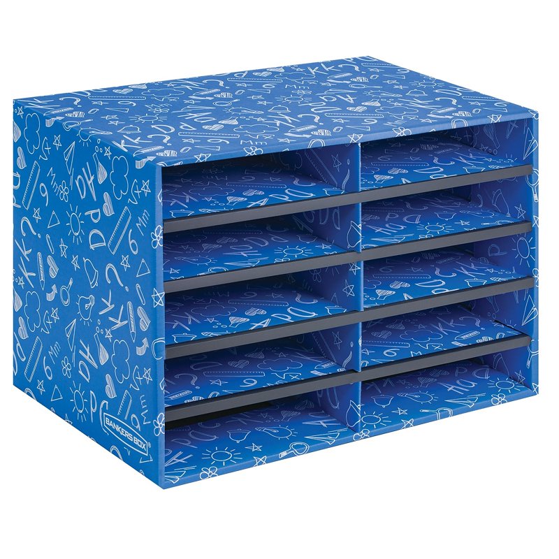 Classroom Literature Organizer with 10 Compartments - Recycled Material