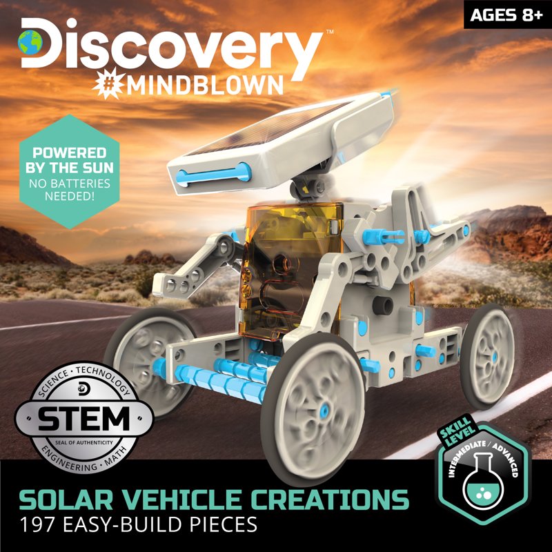 Solar Robot Science Kit with 190 Pieces for Kids 8+ - STEM Educational Toy